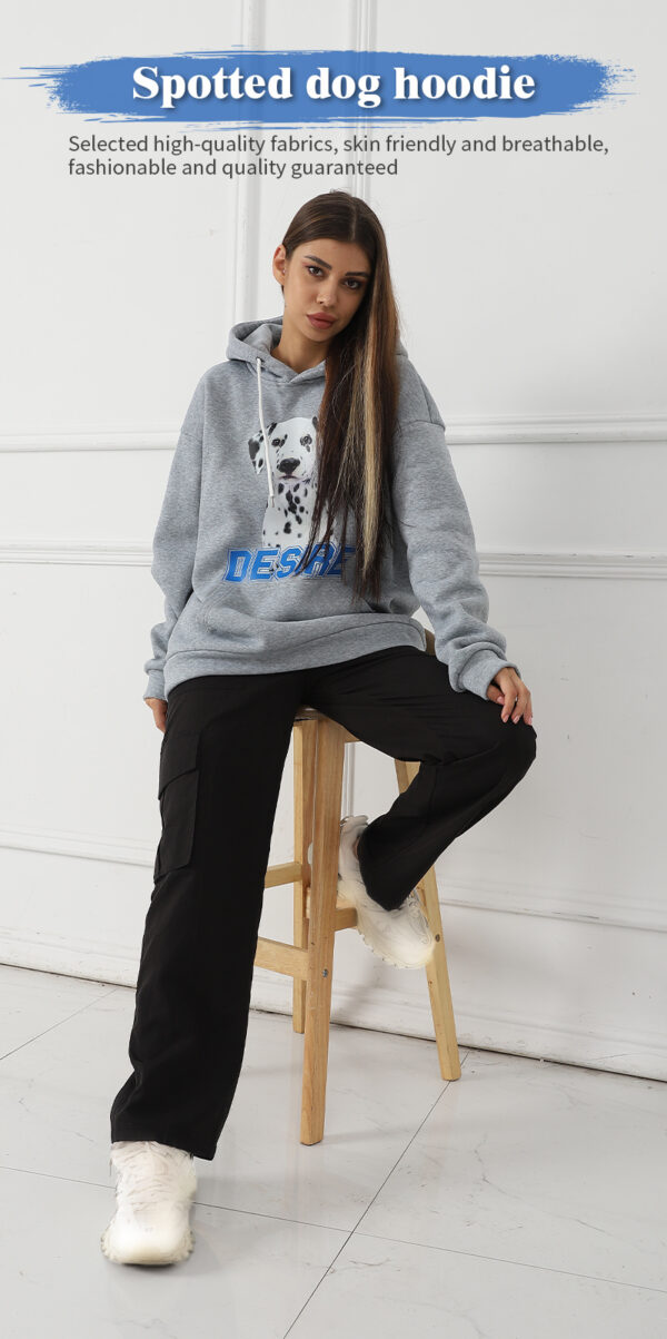 Women's Fashionable Casual Printed Long Sleeved Sweatshirt - Image 9