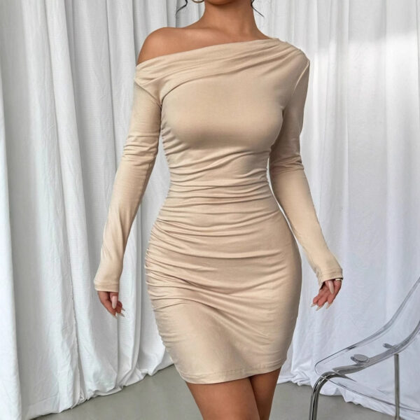 Comfort And Casual Long Sleeve Dress Women - Image 3
