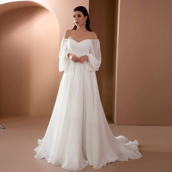 New Product Collar Dress Slim Solid Color Long Dress - Image 4
