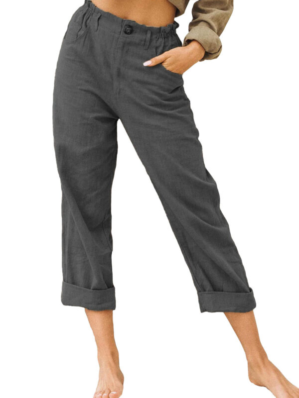 Women's Joggers Pants Fashion High Waist Casual Pants With Pockets - Image 6