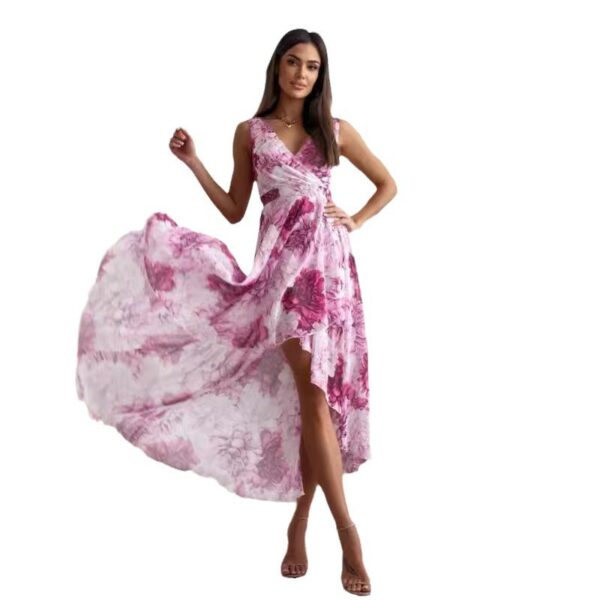 Casual Sleeveless Floral Dress Women - Image 6