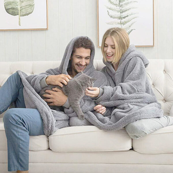 Winter Hoodie Sweatshirt With Big Pocket Women Hooded Tops Clothes - Image 8
