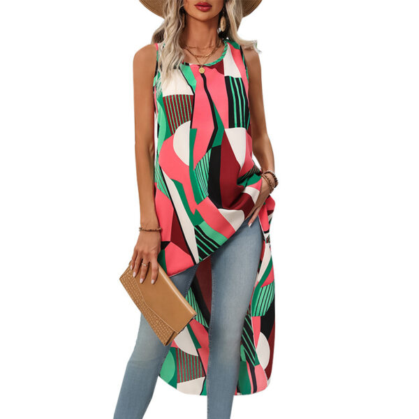 Women's Clothing Fashion Vacation Dress Irregular - Image 2