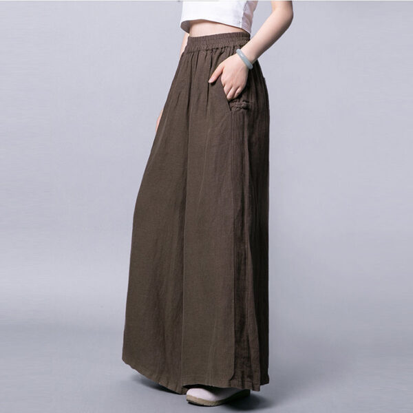 Women's Cotton And Linen Thin Wide-leg Pants