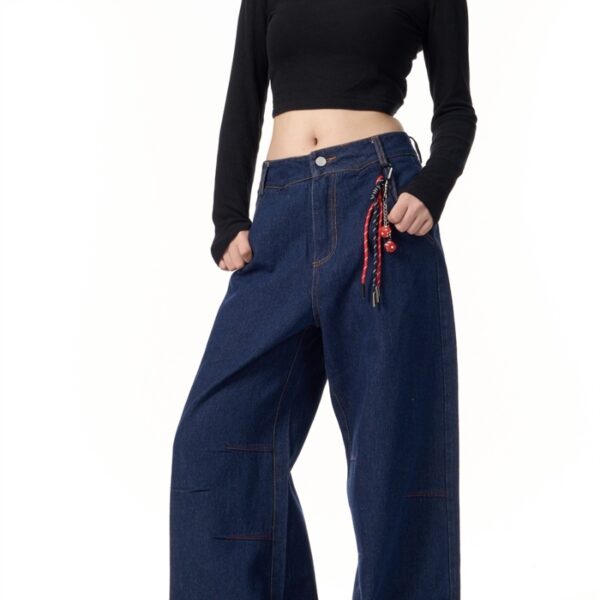 American Retro Lanyard Design Jeans