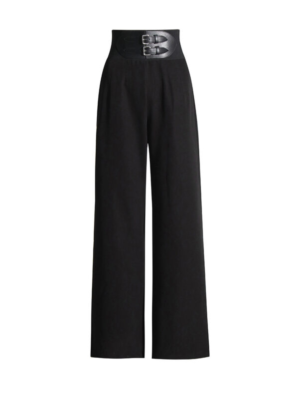 Slimming Wide Leg Casual Trousers Women's - Image 10