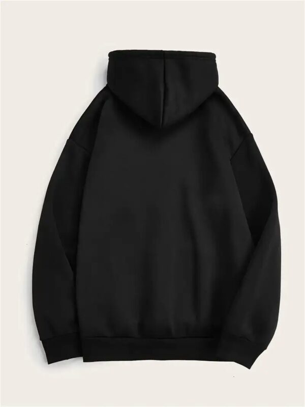 Women's Casual Hoodie With Cat Graphic Print -Knit Fabric Hooded Sweatshirt With Rib-Knit Details - Animal Pattern Long Sleeve Pullover For Fall Winter - Image 2