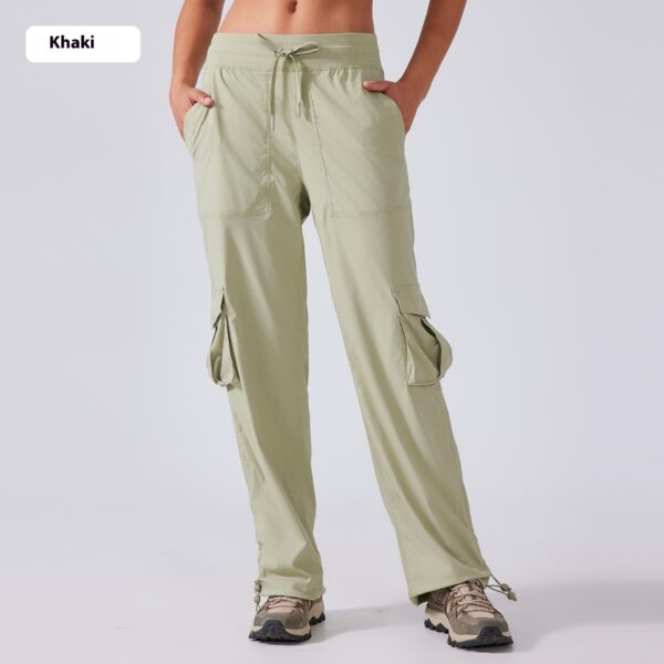 Multi-pocket Wide-leg Workwear Casual Pants - Image 8