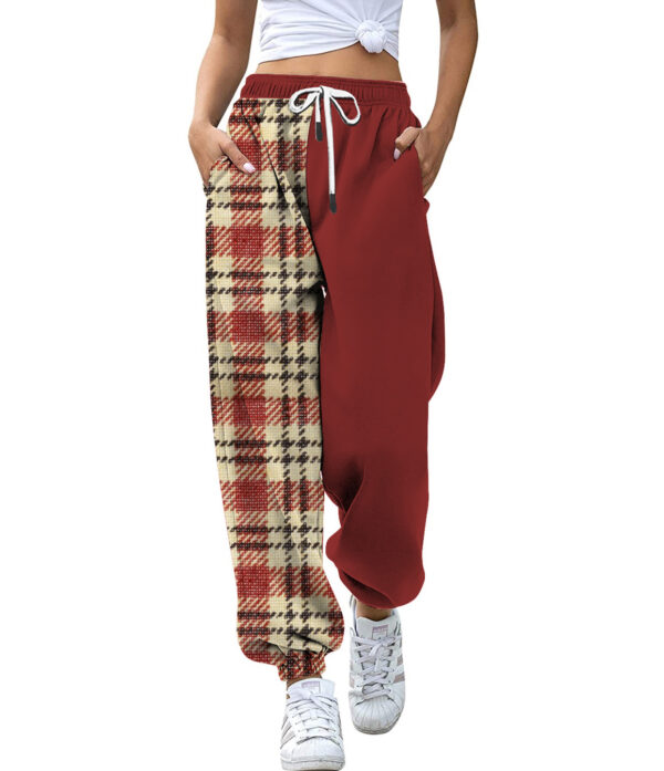 Ankle Banded Pants Slimming Printed Slim Sports High Waist - Image 3