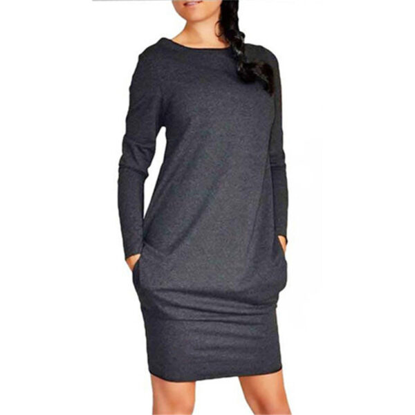 Solid color hip skirt - Image 2