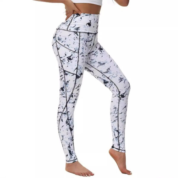 Pocket Stitching Fashion Sports Soft Yoga Pants - Image 4