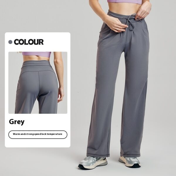 Straight Sports Female Casual Wide Leg Pants - Image 7
