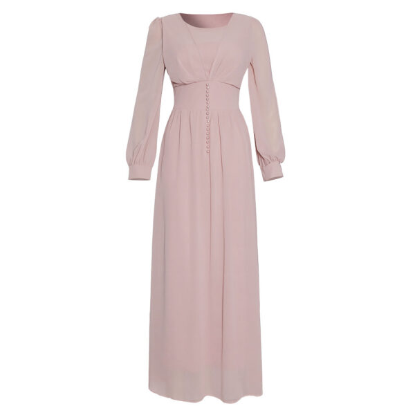 Muslim Women's Clothing Long Sleeve Chiffon Dress - Image 6
