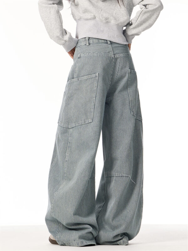 High Street Design Sense Loose Leisure Slimming Wide Leg Mop Pants - Image 5