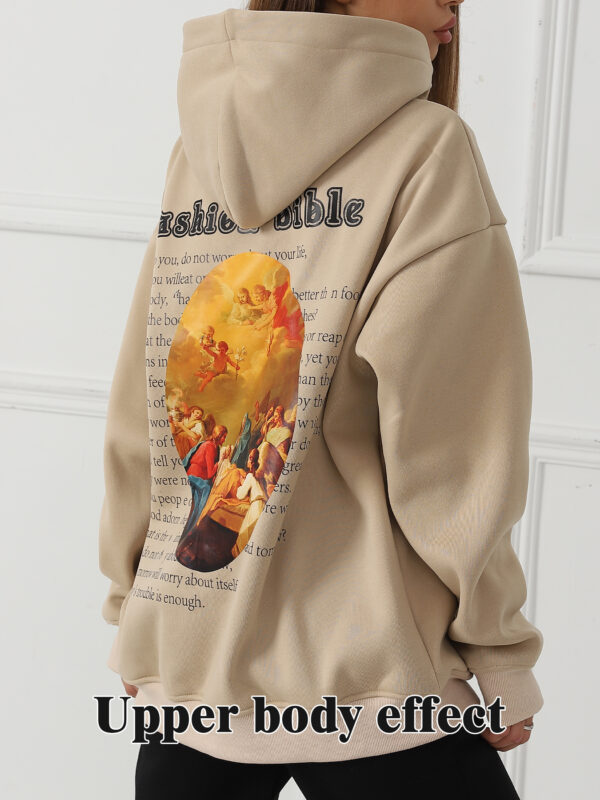 Women's Fashionable Casual Printed Long Sleeved Sweatshirt - Image 4
