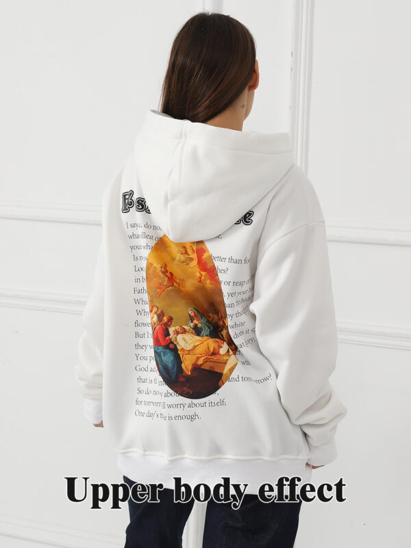 Women's Fashionable Casual Printed Long Sleeved Sweatshirt - Image 3