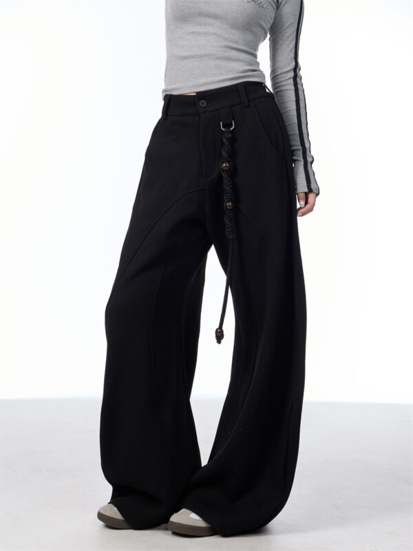 American Retro All-matching Slim Loose Draping Effect Suit Pants - Image 4