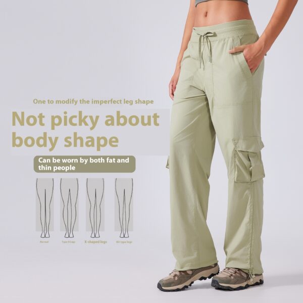 Multi-pocket Wide-leg Workwear Casual Pants - Image 6