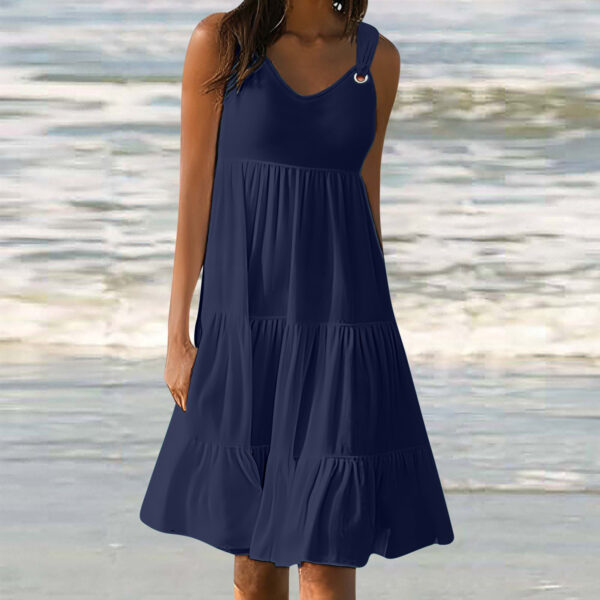 Casual Elegant Stitching Dress Women - Image 2