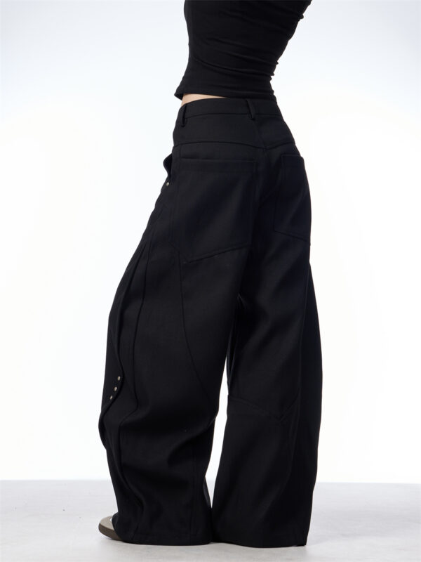 Stitching Machete Casual Pants Women's Wide-leg Trousers - Image 2