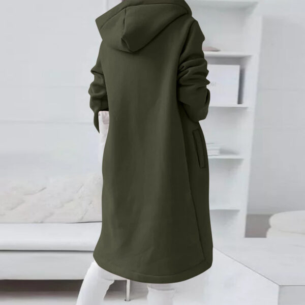 Hoodie Sweatshirt Zipper Hooded Long Sleeve Sweater With Pocket Outerwear Tops Clothes - Image 4