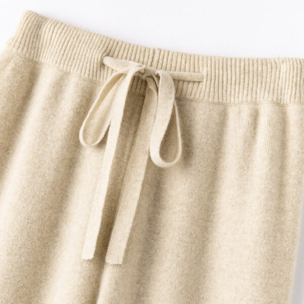 Pure Wool Wide-leg Pants Mid-waist Drooping Slimming Casual - Image 3