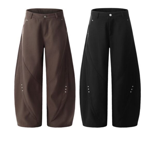 Stitching Machete Casual Pants Women's Wide-leg Trousers - Image 5