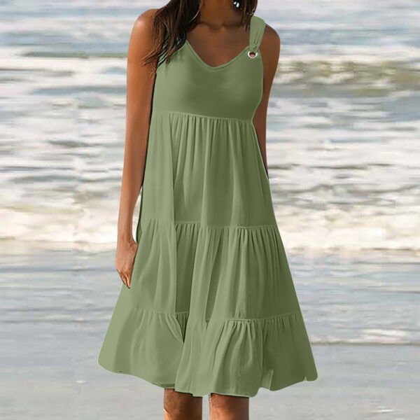 Casual Elegant Stitching Dress Women - Image 4