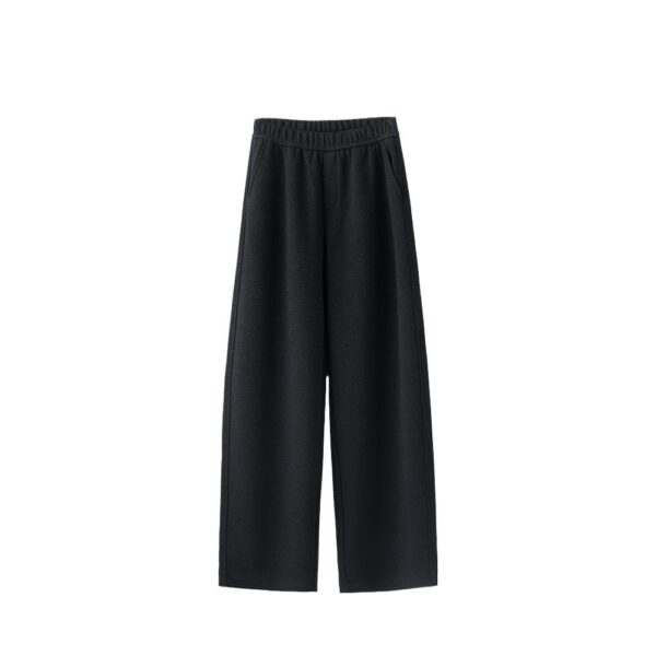 Autumn And Winter Straight Wool Heating Loose Slimming And Simple High Waist Casual Pants - Image 2