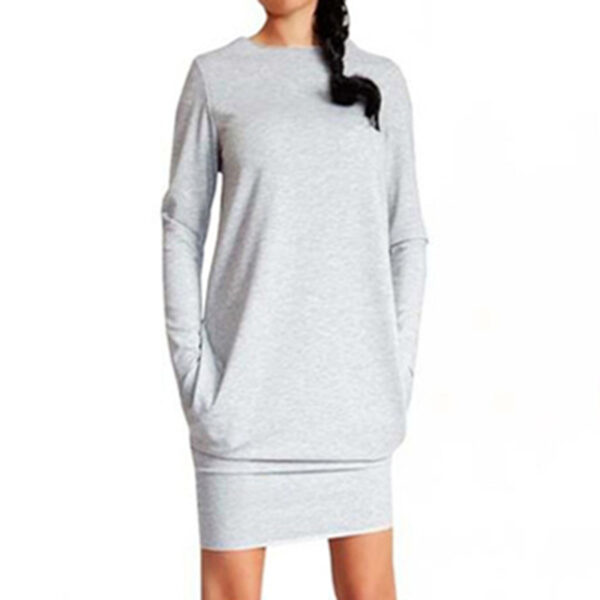 Solid color hip skirt - Image 3