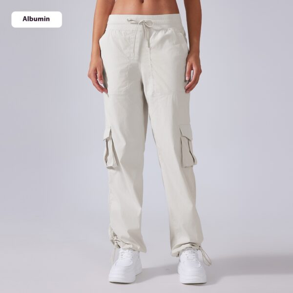 Multi-pocket Wide-leg Workwear Casual Pants - Image 3