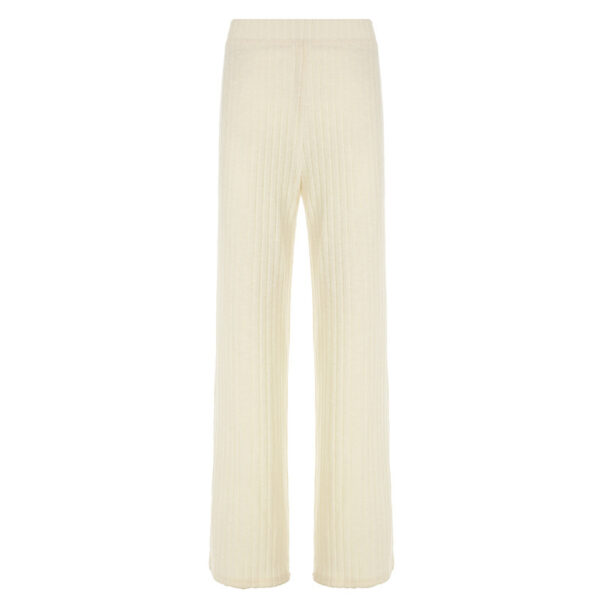 European And American Solid Color Line Knitted Casual Pants - Image 5
