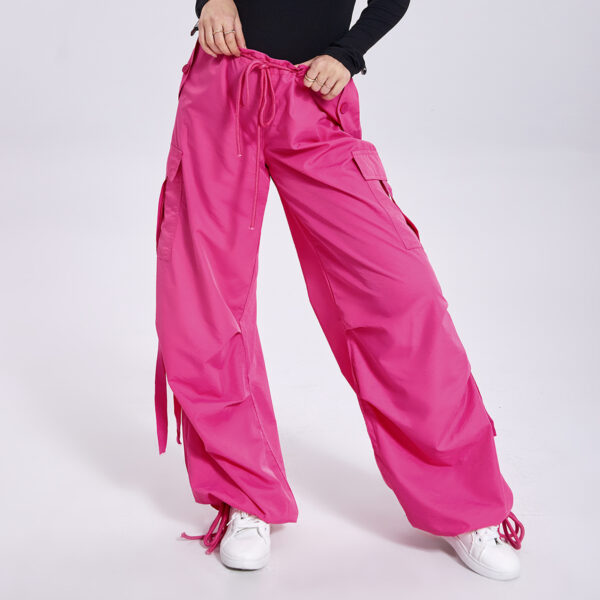 Solid Color Loose Casual Streamer Overalls - Image 8