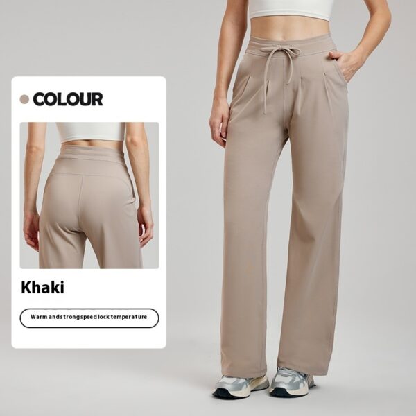 Straight Sports Female Casual Wide Leg Pants - Image 3