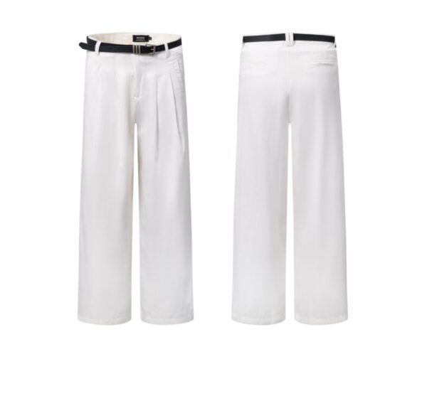 High Street Retro Loose Straight-leg Wide-leg Pants - Image 7