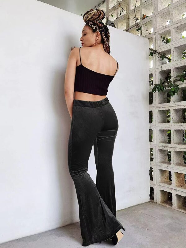 Velvet Bell-bottom Pants Casual Women - Image 8