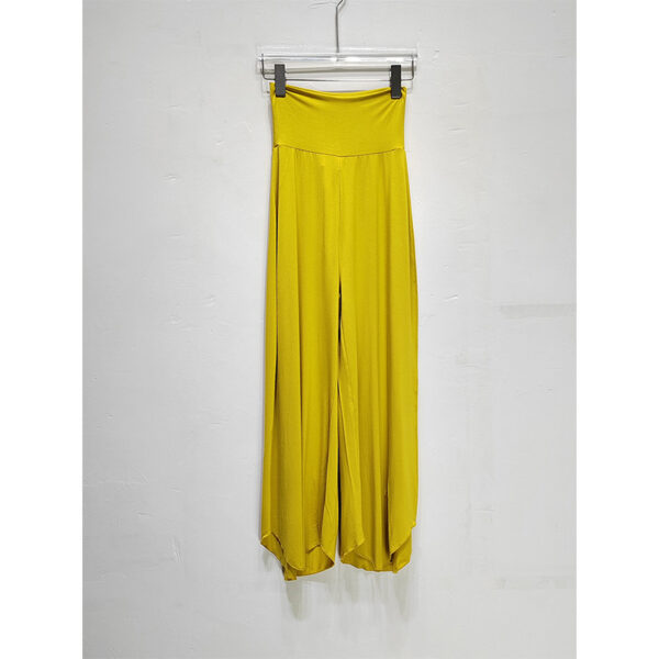 Bamboo Fiber Nude Feel Breathable High Waist Loose And Irregular Trousers Wide Leg Pants - Image 6