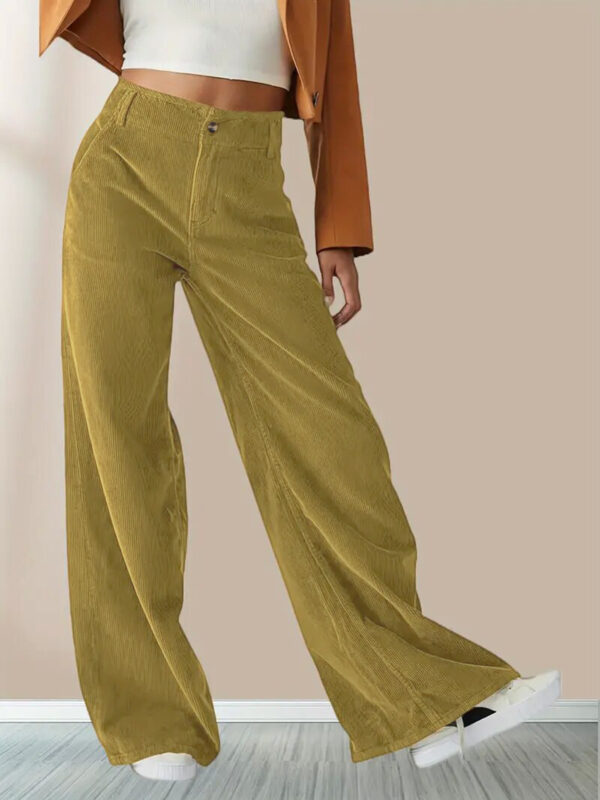 High Waist Drooping Slimming Casual Straight Pants Women's Trousers - Image 4