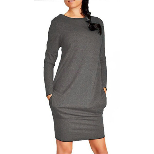 Solid color hip skirt - Image 6