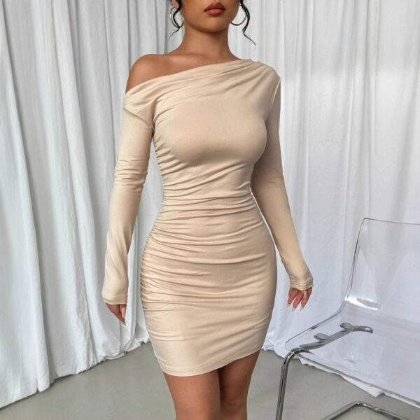 Comfort And Casual Long Sleeve Dress Women - Image 5
