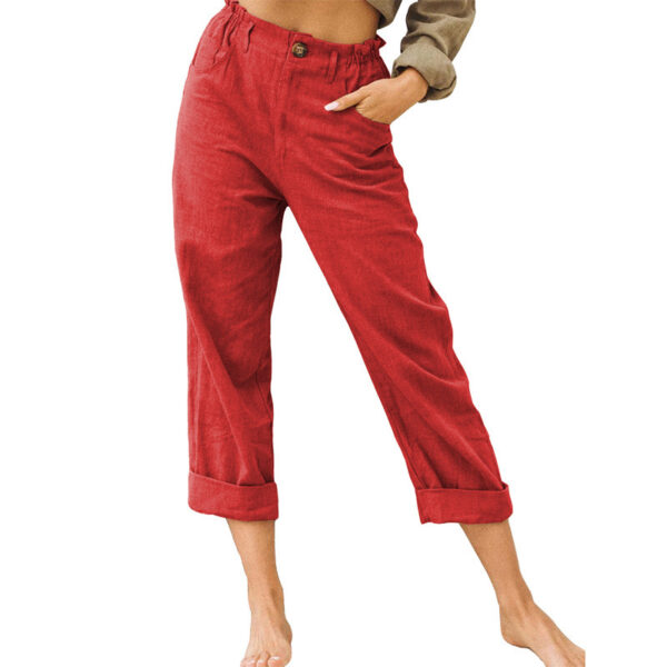 Women's Joggers Pants Fashion High Waist Casual Pants With Pockets - Image 7