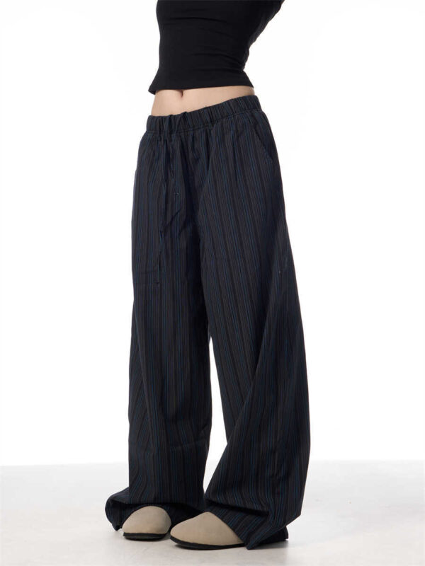 American Vintage Stripe Machete Wide-leg Casual Pants Women - Image 3