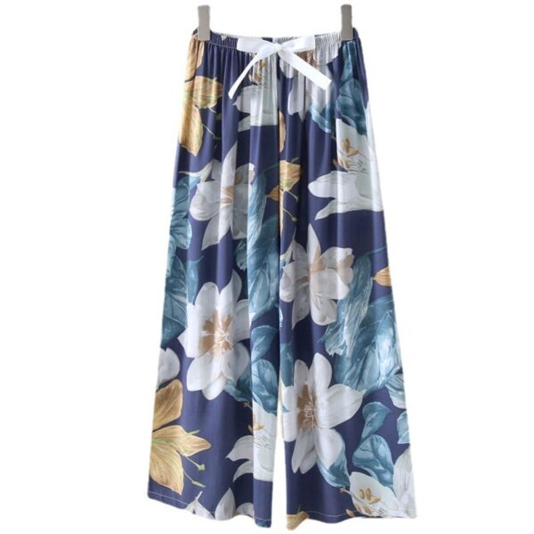 40 Cotton Silk Pajama Pants Summer Women - Image 2