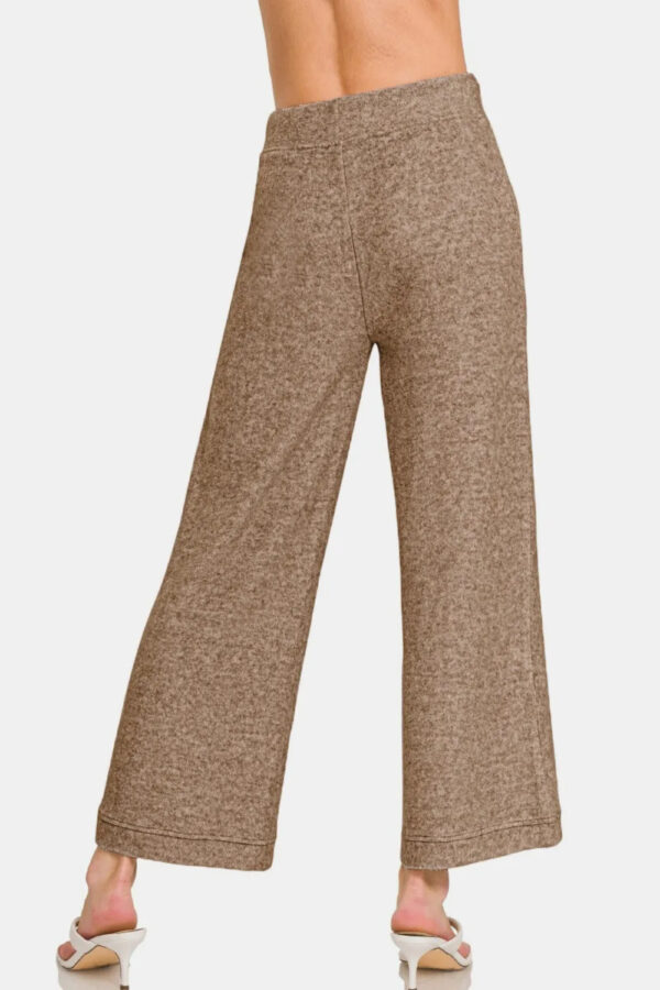 Zenana Drawstring Hacci Cropped Pants - Image 2