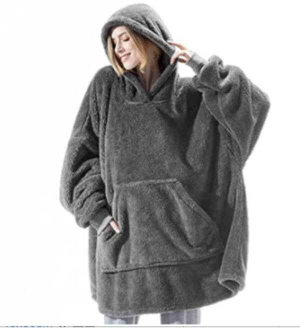 Winter Hoodie Sweatshirt With Big Pocket Women Hooded Tops Clothes - Image 5
