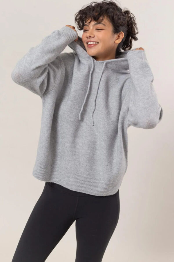 HYFVE Drawstring Long Sleeve Hooded Sweater - Image 2