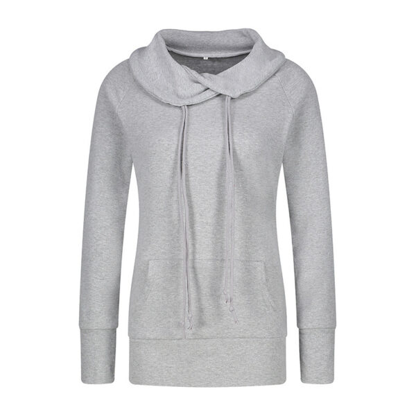 Sexy Deep V-Neck Off-Shoulder Long-Sleeved Slim Solid Color T-Shirt - Image 5