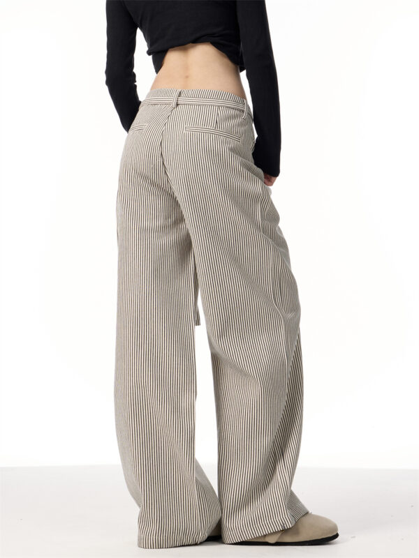 American Vintage Stripe Straight Suit Pants - Image 7
