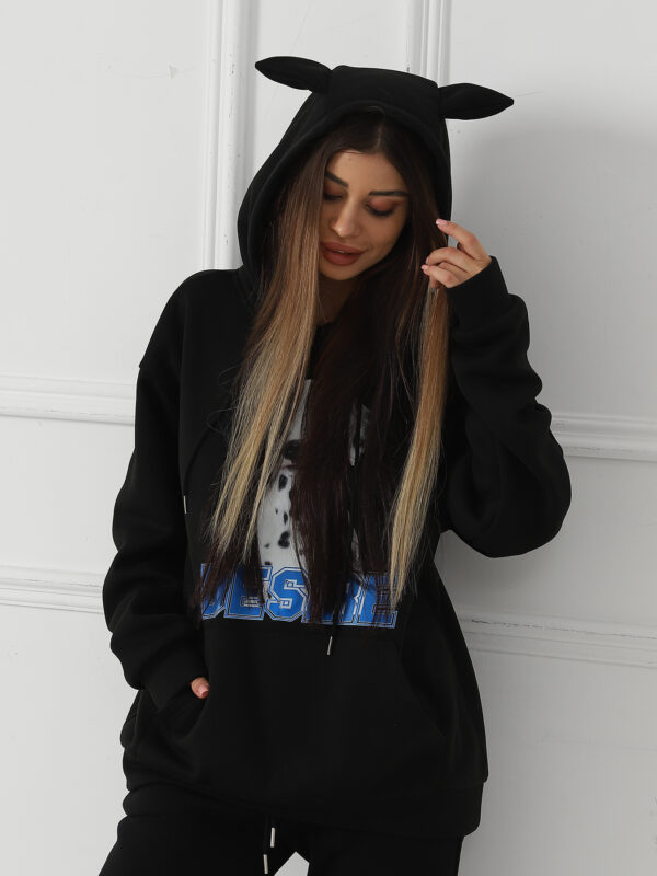 Women's Fashionable Casual Printed Long Sleeved Sweatshirt - Image 5