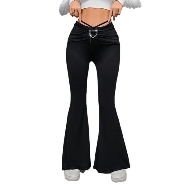 Pants Women's Clothing Heart Buckle Slingback - Image 5